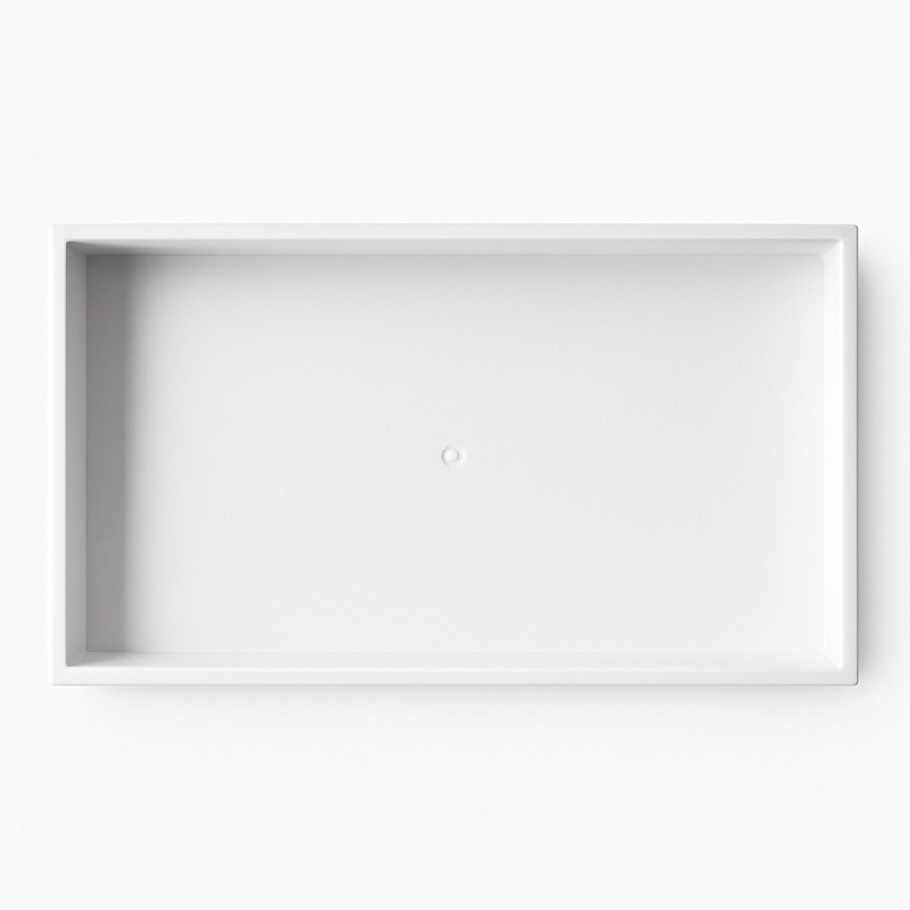 White Plastic Stackable Tray